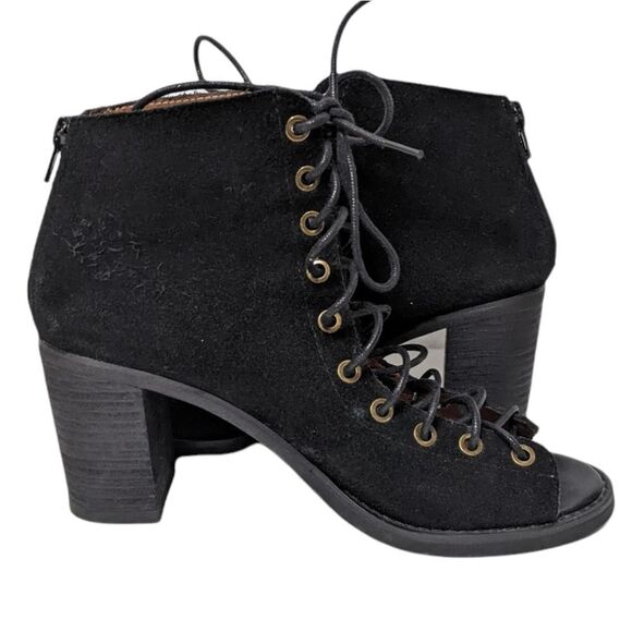 JEFFREY CAMPBELL Cors Suede Lace Up Heels 8 - Picture 6 of 10